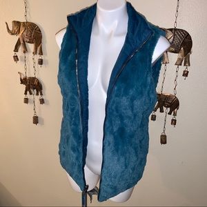 Free Country Reversible Super Soft Vest TEAL